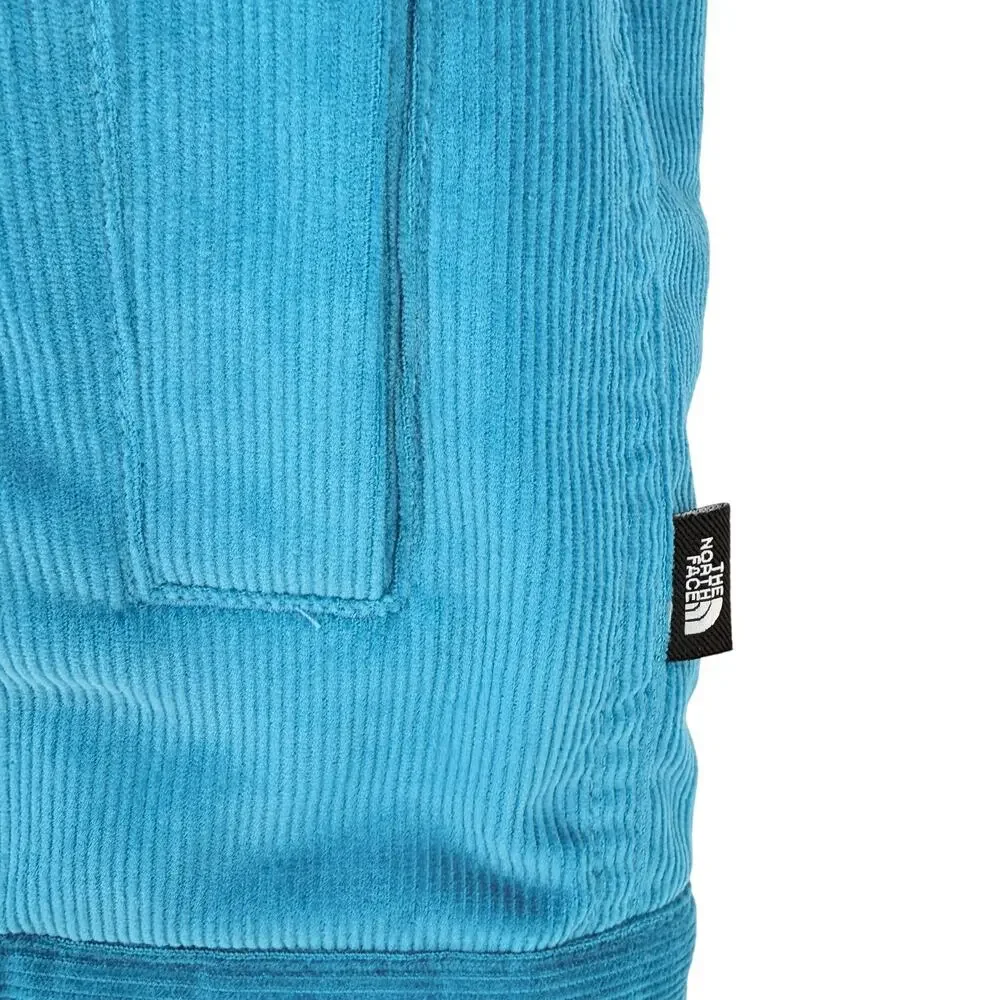 The North Face Junction Corduroy Fleece Lined Jacket Shacket Mens Sz L Blue